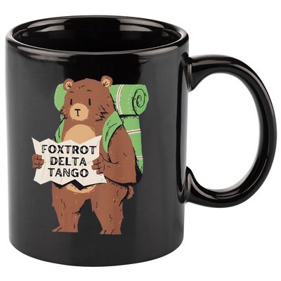 Foxtrot Delta Tango 11oz C Handle Ceramic Mug