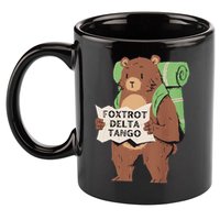 Foxtrot Delta Tango 11oz C Handle Ceramic Mug