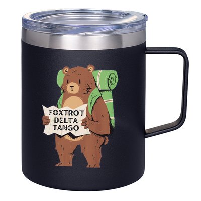 Foxtrot Delta Tango 12oz Stainless Steel Coffee Mug
