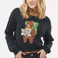 Foxtrot Delta Tango Cropped Pullover Crew