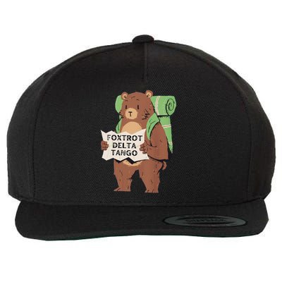 Foxtrot Delta Tango Wool Snapback Cap