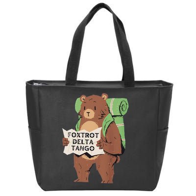 Foxtrot Delta Tango Zip Tote Bag