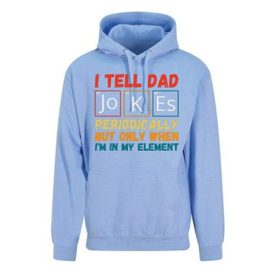 Fathers Day Tee From Wife I Tell Dad Jokes Periodically Unisex Surf Hoodie