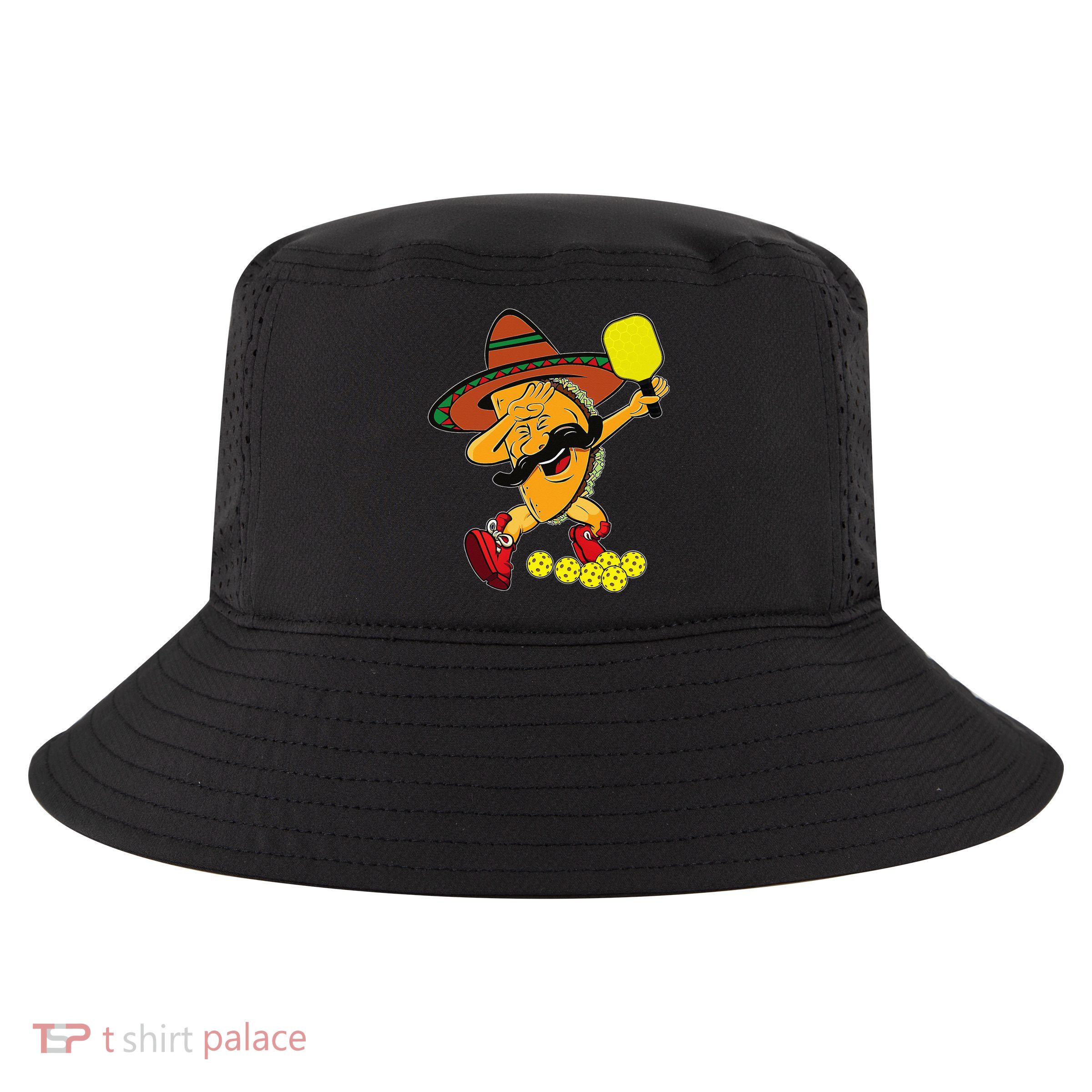 Funny Dabbing Taco Pickleball Ball Sport Lover Cinco De Mayo Cool Comfort Performance Bucket Hat