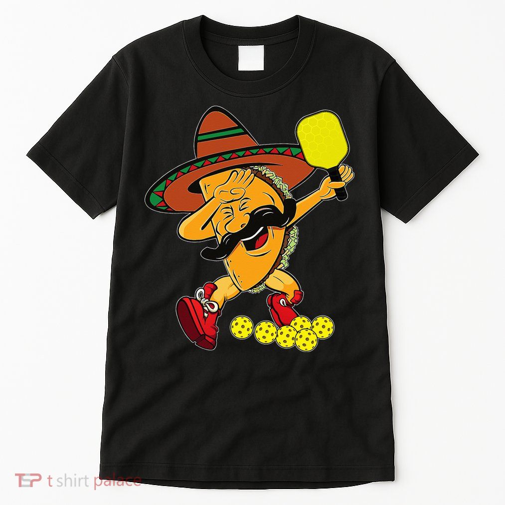 Funny Dabbing Taco Pickleball Ball Sport Lover Cinco De Mayo Tall T-Shirt