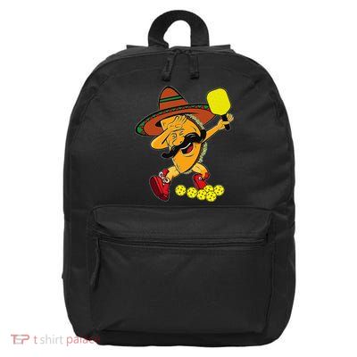 Funny Dabbing Taco Pickleball Ball Sport Lover Cinco De Mayo 16 in Basic Backpack