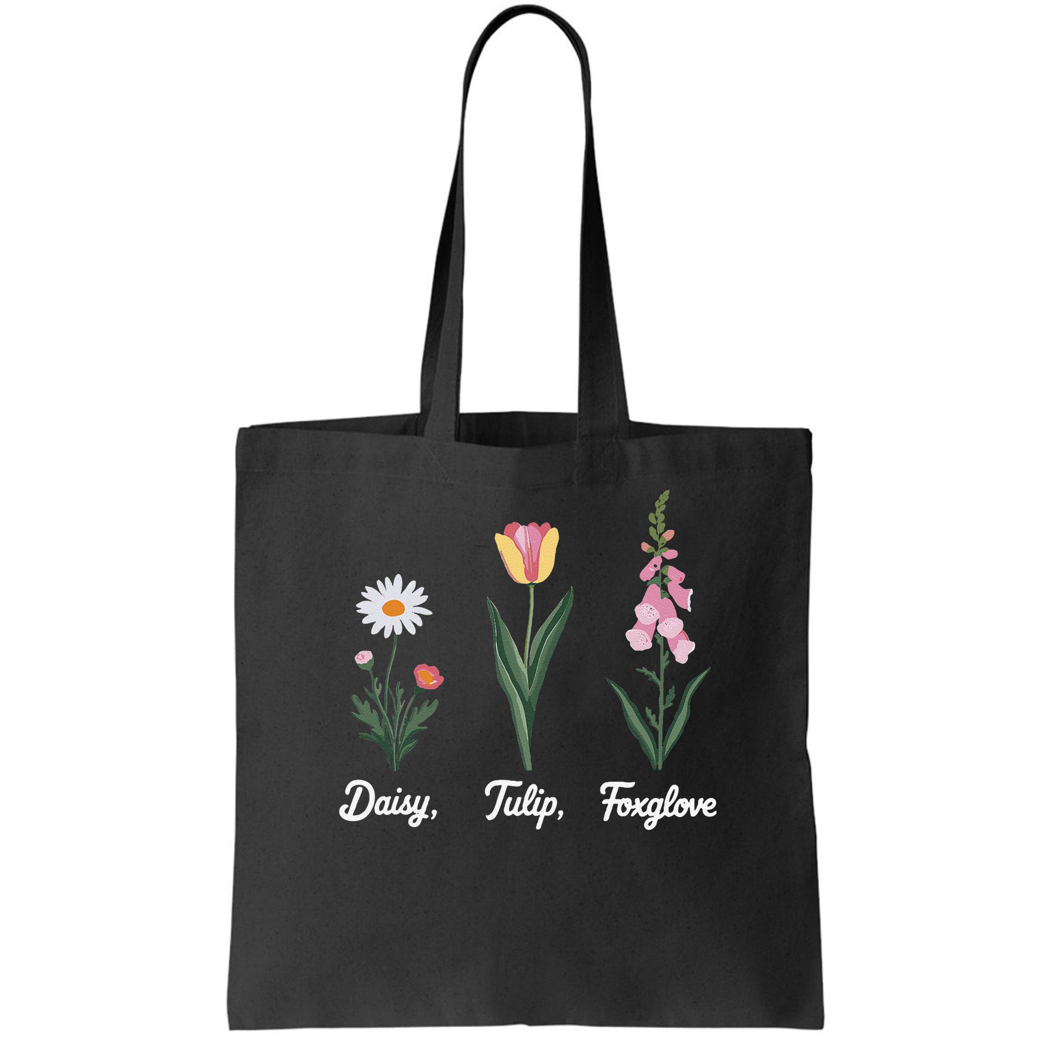 Foxglove Daisy Tulip Floral Floral Plant Bag