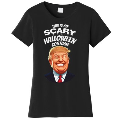 Funny Donald Trump Scary Halloween Gag President Costume Gag Women's T-Shirt