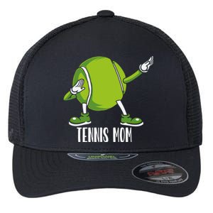 Funny Dabbing Tennis Ball For Mom Meaningful Gift Flexfit Unipanel Trucker Cap