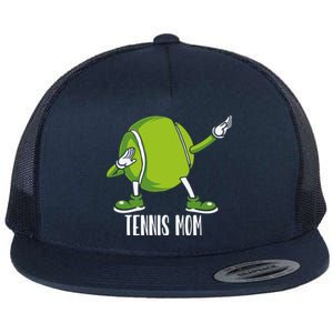 Funny Dabbing Tennis Ball For Mom Meaningful Gift Flat Bill Trucker Hat