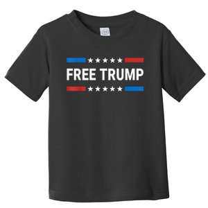 Free Donald Trump Republican Support Pro Trump American Flag Toddler T-Shirt