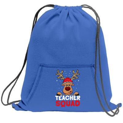 Funny Deer Teacher Christmas Reindeer Xmas Tree Magic Lover Cute Gift Sweatshirt Cinch Pack Bag