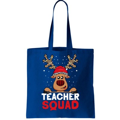 Funny Deer Teacher Christmas Reindeer Xmas Tree Magic Lover Cute Gift Tote Bag