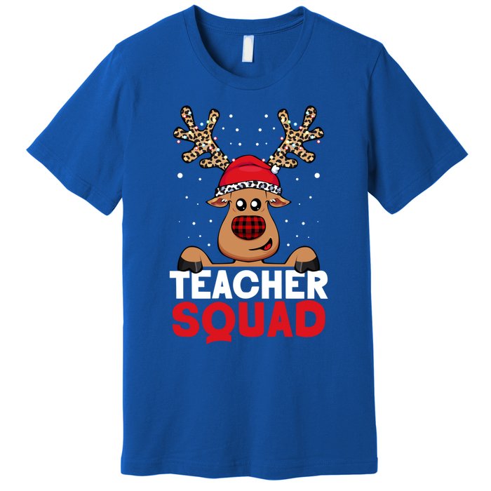 Funny Deer Teacher Christmas Reindeer Xmas Tree Magic Lover Cute Gift Premium T-Shirt