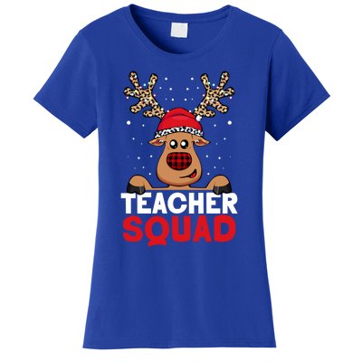 Funny Deer Teacher Christmas Reindeer Xmas Tree Magic Lover Cute Gift Women's T-Shirt