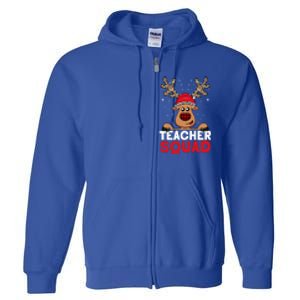 Funny Deer Teacher Christmas Reindeer Xmas Tree Magic Lover Cute Gift Full Zip Hoodie