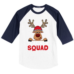 Funny Deer Teacher Christmas Reindeer Xmas Tree Magic Lover Cute Gift Baseball Sleeve Shirt