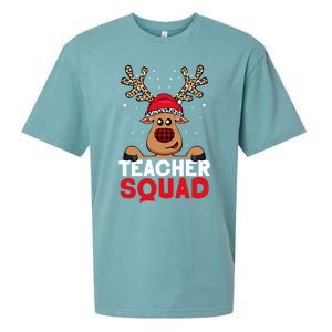 Funny Deer Teacher Christmas Reindeer Xmas Tree Magic Lover Cute Gift Sueded Cloud Jersey T-Shirt