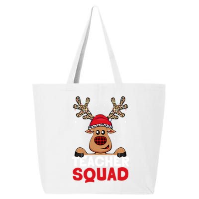 Funny Deer Teacher Christmas Reindeer Xmas Tree Magic Lover Cute Gift 25L Jumbo Tote