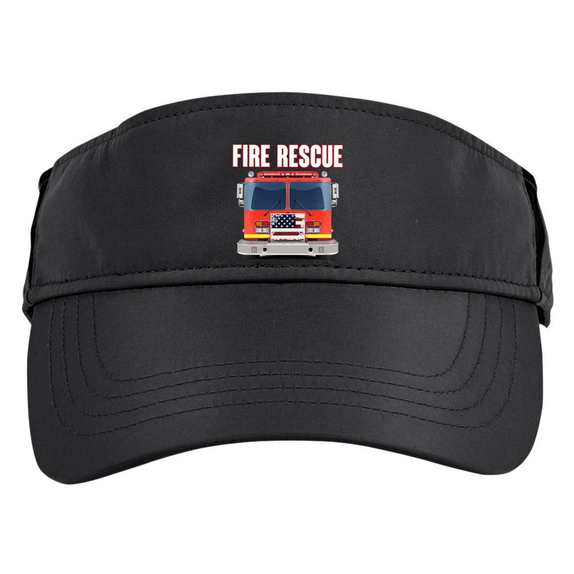 Firefighter Department Truck Fireman American Fire Rescue Adult Drive Performance Visor