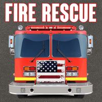 Firefighter Department Truck Fireman American Fire Rescue Cotton Canvas Backpack