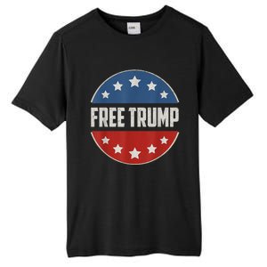 Free Donald Trump Republican Support Pro Trump American Flag Tall Fusion ChromaSoft Performance T-Shirt