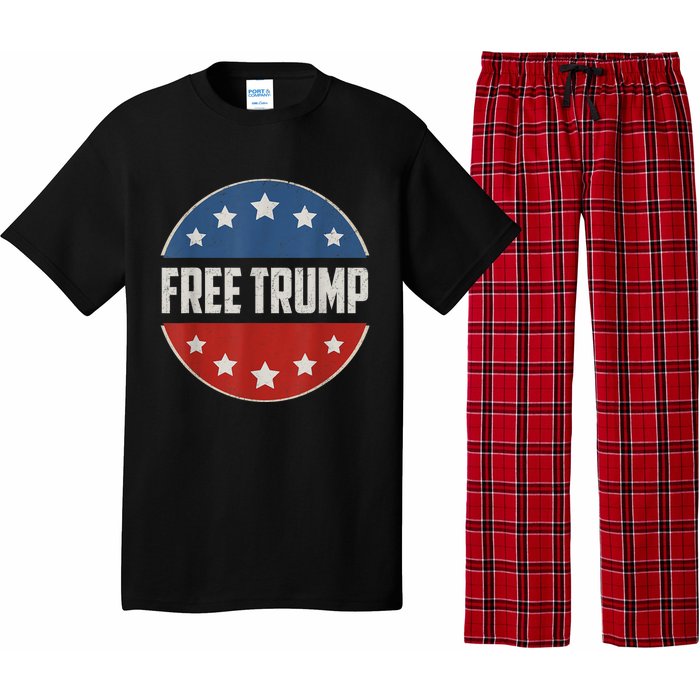 Free Donald Trump Republican Support Pro Trump American Flag Pajama Set