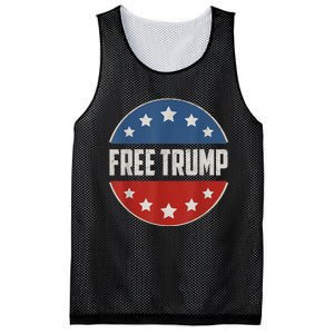 Free Donald Trump Republican Support Pro Trump American Flag Mesh Reversible Basketball Jersey Tank