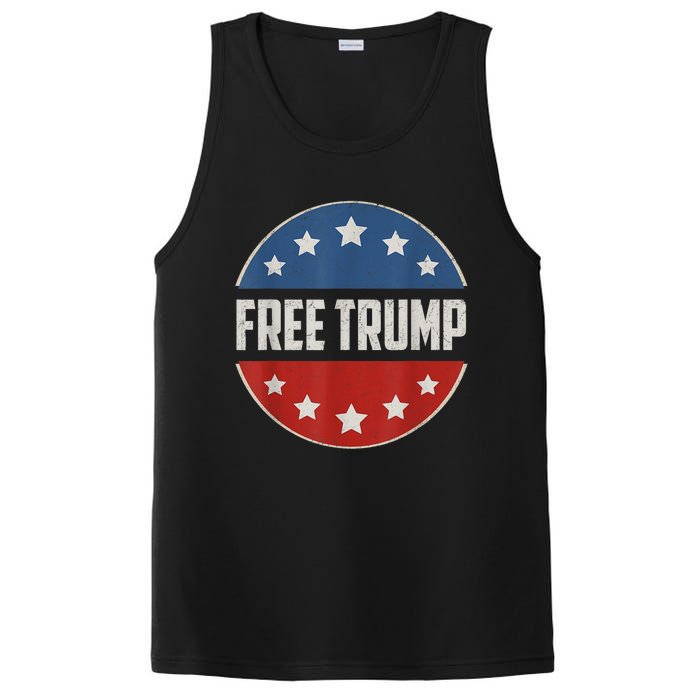 Free Donald Trump Republican Support Pro Trump American Flag PosiCharge Competitor Tank