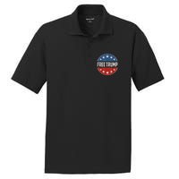 Free Donald Trump Republican Support Pro Trump American Flag PosiCharge RacerMesh Polo