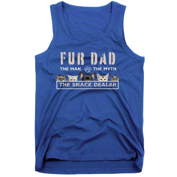 Fur Dad The Man The Myth Funny Dog Cat Fathers Day Tank Top