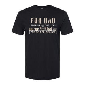 Fur Dad The Man The Myth Funny Dog Cat Fathers Day Softstyle CVC T-Shirt