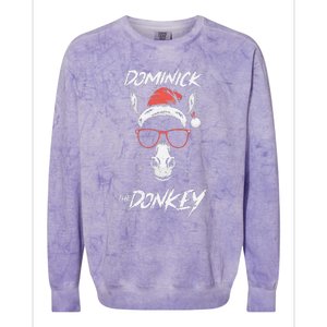 Funny Dominick The Donkey Colorblast Crewneck Sweatshirt