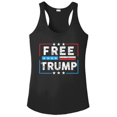 Free Donald Trump Republican Support Ladies PosiCharge Competitor Racerback Tank