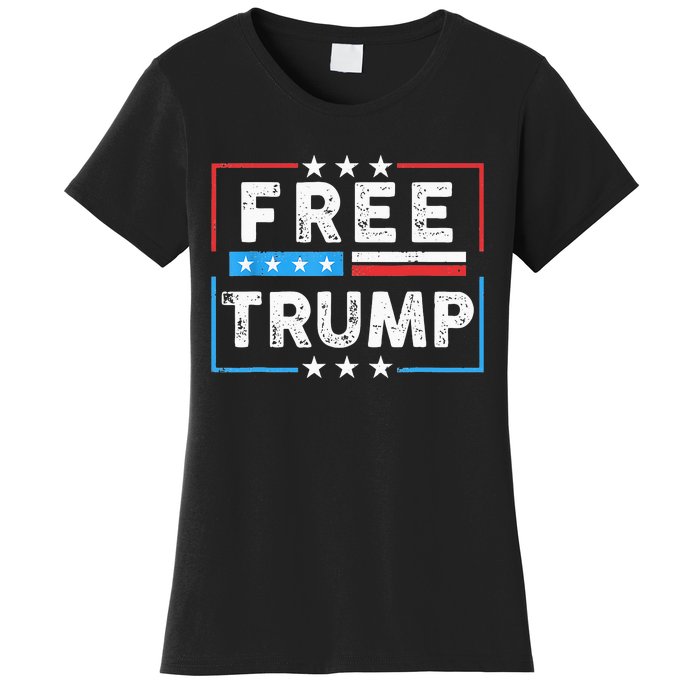 Free Donald Trump Republican Support Women's T-Shirt