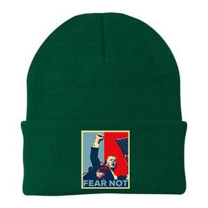 Fist Dumped Trump Fight Poster Trump 2024 Fear Not Knit Cap Winter Beanie