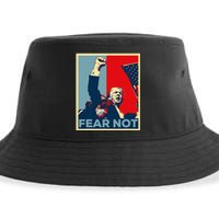 Fist Dumped Trump Fight Poster Trump 2024 Fear Not Sustainable Bucket Hat