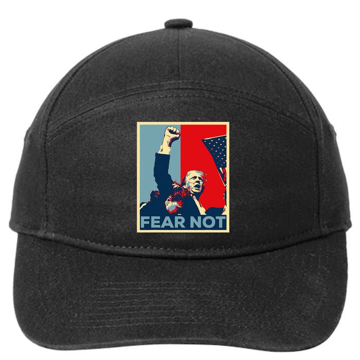 Fist Dumped Trump Fight Poster Trump 2024 Fear Not 7-Panel Snapback Hat