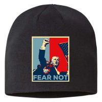 Fist Dumped Trump Fight Poster Trump 2024 Fear Not Sustainable Beanie