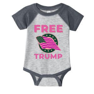 Free Donald Trump MAGA Conservative Infant Baby Jersey Bodysuit