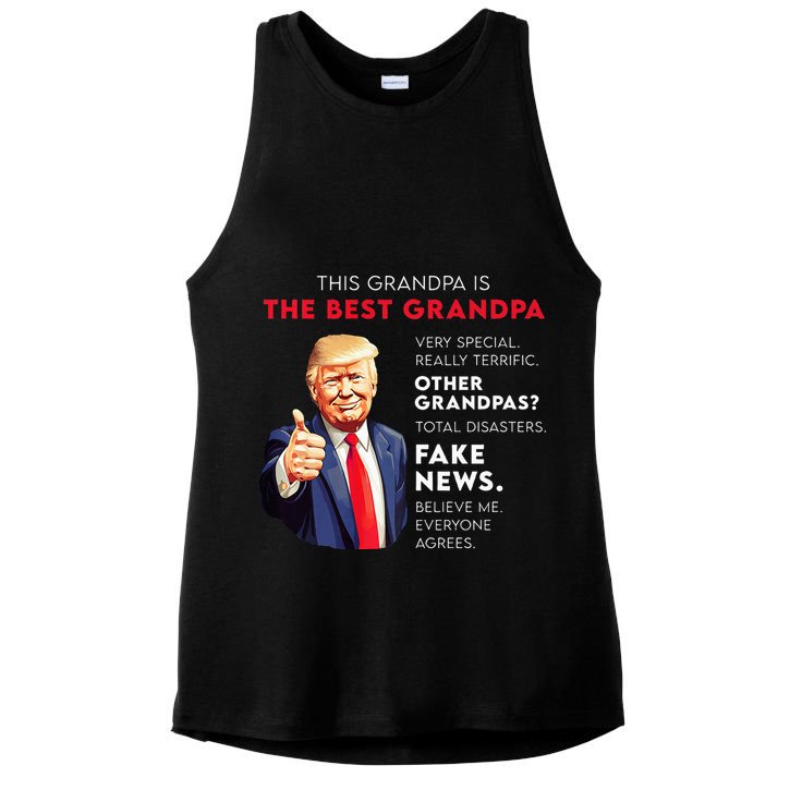Funny Donald Trump Quote For Conservative Grandpa Ladies PosiCharge Tri-Blend Wicking Tank