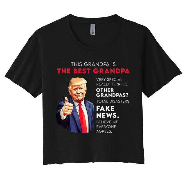 Funny Donald Trump Quote For Conservative Grandpa Crop Top
