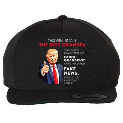 Funny Donald Trump Quote For Conservative Grandpa Wool Snapback Cap