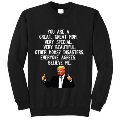 Funny Donald Trump Mothers Day Gag Gift Conservative Mom Sweatshirt