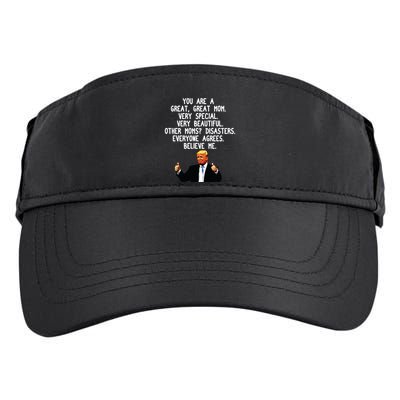 Funny Donald Trump Mothers Day Gag Gift Conservative Mom Adult Drive Performance Visor