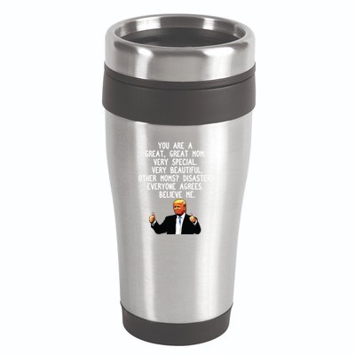 Funny Donald Trump Mothers Day Gag Gift Conservative Mom 16oz Travel Tumbler