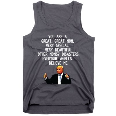 Funny Donald Trump Mothers Day Gag Gift Conservative Mom Tank Top
