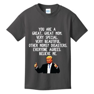 Funny Donald Trump Mothers Day Gag Gift Conservative Mom Kids T-Shirt