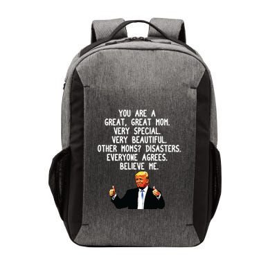 Funny Donald Trump Mothers Day Gag Gift Conservative Mom Vector Backpack