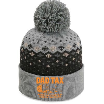 Funny Dad Tax Halloween The Baniff Cuffed Pom Beanie